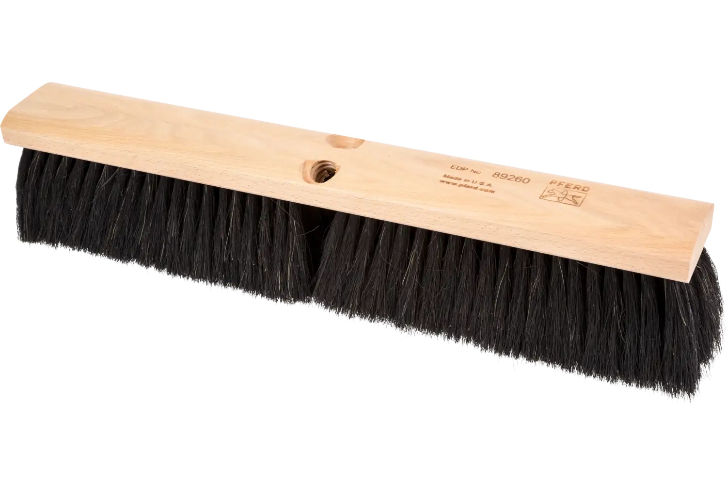Picture of Pferd Broom Head - Medium Sweep 18" Black Tampico, Horsehair Case 3" Trim 89260 79189260